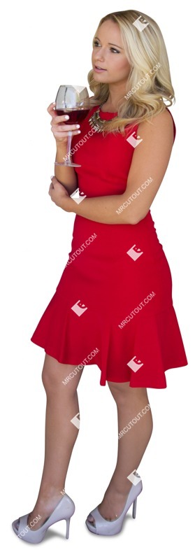 Woman drinking wine person png (2212)
