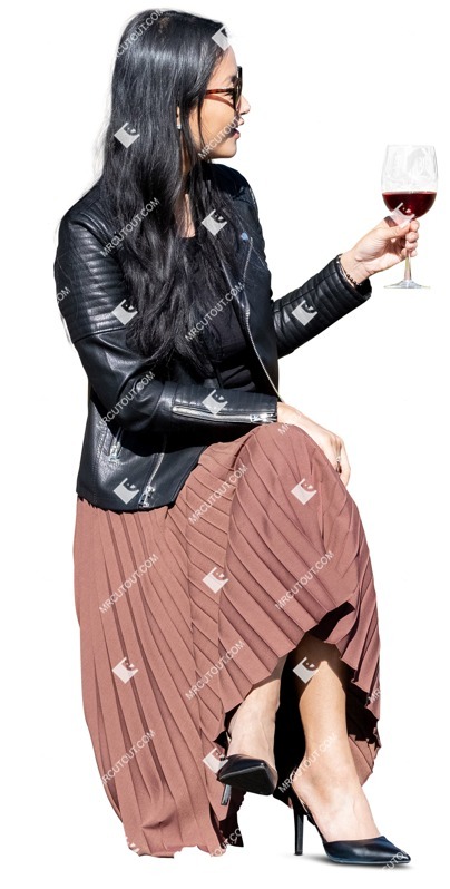 Woman drinking wine person png (11048)