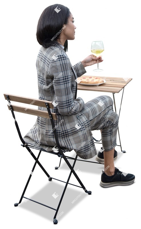 Woman drinking wine people png (12438)