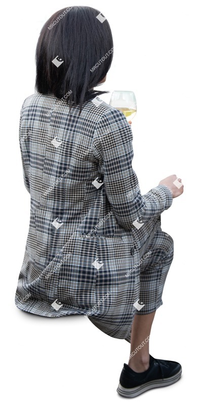 Woman drinking wine photoshop people (13984)