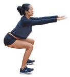 Woman exercising people png (2203) - miniature