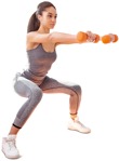 Woman exercising people png (4806) - miniature