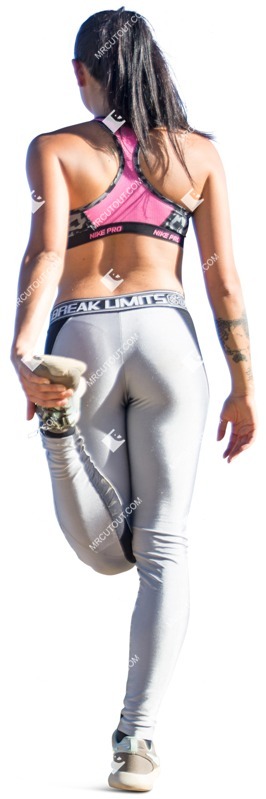 Woman exercising photoshop people (4342)