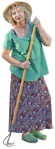Woman gardening person png (3370) - miniature