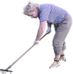 Woman gardening person png (3470) - miniature