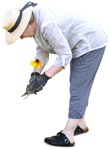 Woman gardening people png (3360) - miniature