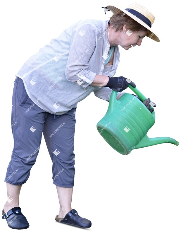 Woman gardening people png (3361)