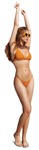 Woman in a swimsuit dancing people png (10808) - miniature