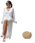 Woman in a swimsuit sitting people png (13326) | MrCutout.com - miniature