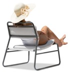Woman in a swimsuit sitting people png (13392) | MrCutout.com - miniature