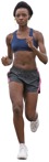 Woman jogging cut out people (5377) - miniature