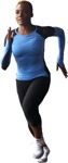 Woman jogging person png (6566) - miniature