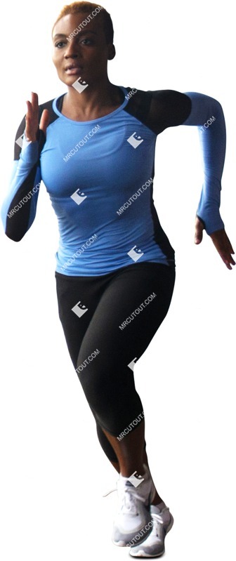 Woman jogging person png (6564)