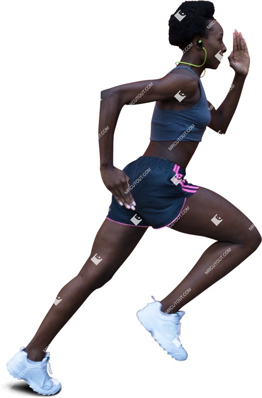 Woman jogging people png (6657)