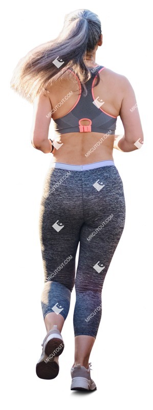 Woman jogging people png (12315)