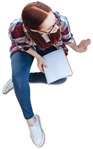 Woman learning people png (4025) - miniature