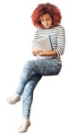 Woman learning human png (8444) - miniature