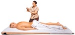 Woman lying people png (5927) - miniature