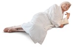 Woman lying people png (13625) - miniature