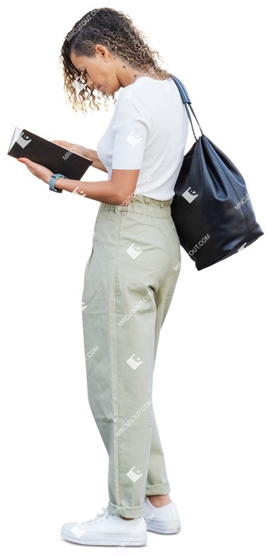 Woman reading a book people png (11293)