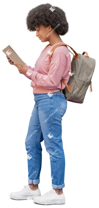 Woman reading a book people png (12845)