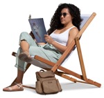 Woman reading a book png people (14948) - miniature