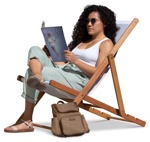 Woman reading a book png people (14515) - miniature