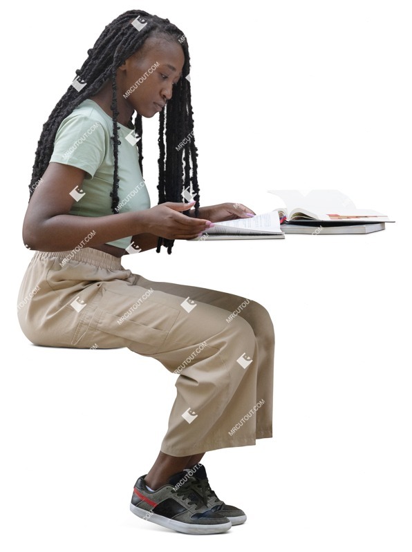 Woman reading a book people png (18309)