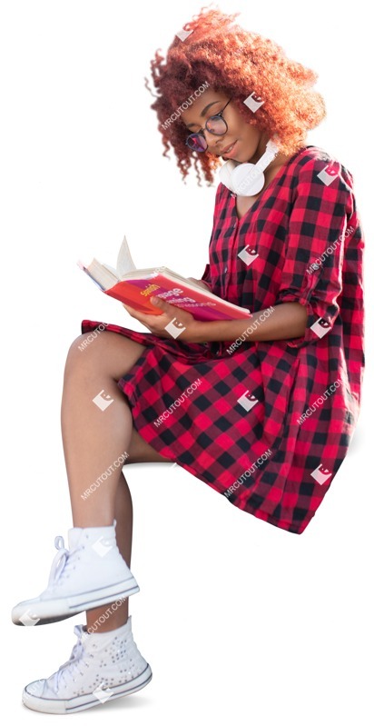 Woman reading a book people png (7198)