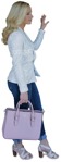 Woman shopping person png (2663) - miniature