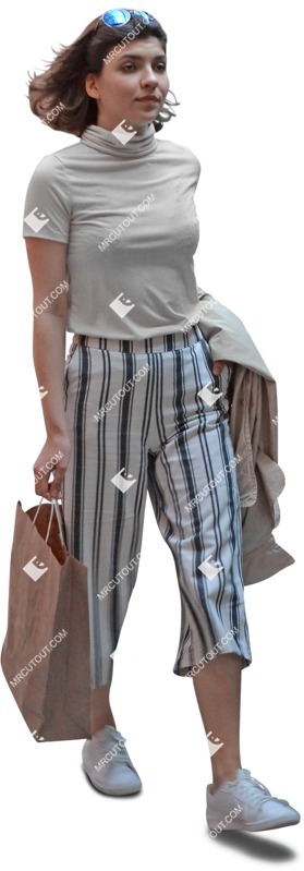 Woman shopping people png (6224)