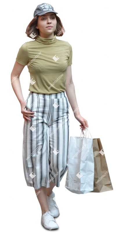 Woman shopping people png (6194)