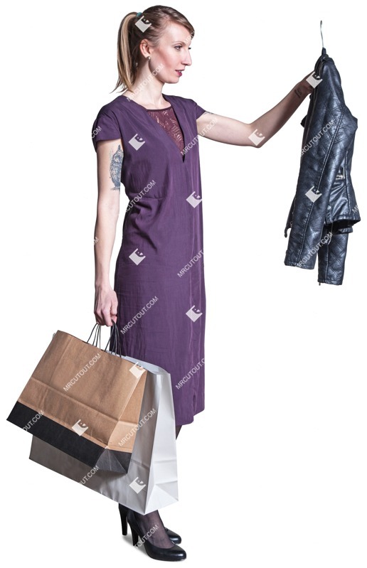 Woman shopping people png (3246)