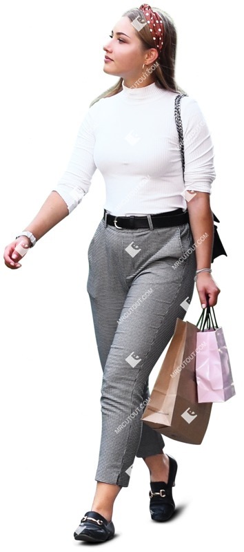 Woman shopping png people (7609)