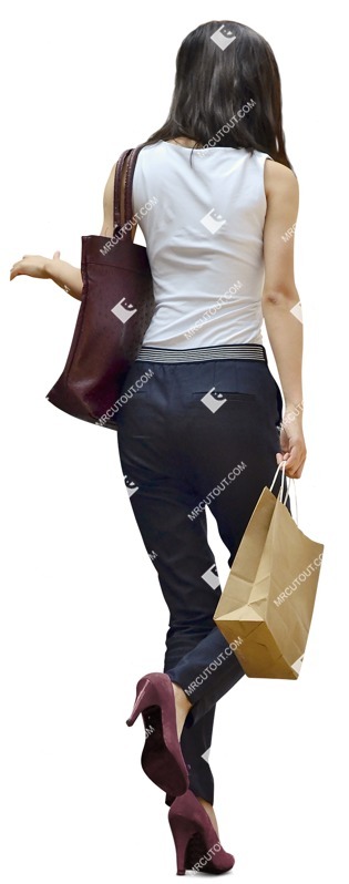 Woman shopping people png (7876)