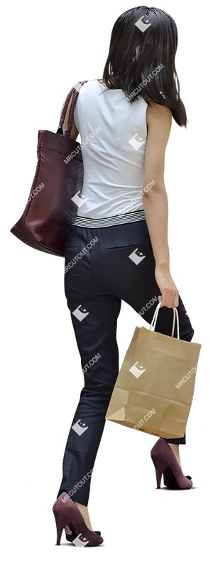 Woman shopping people png (8403)