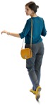 Woman shopping cut out people (8476) - miniature