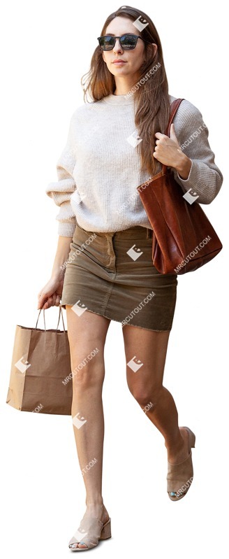 Woman shopping people png (9016)