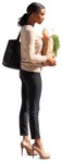 Woman shopping person png (10233) - miniature