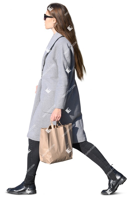 Woman shopping people png (10300)