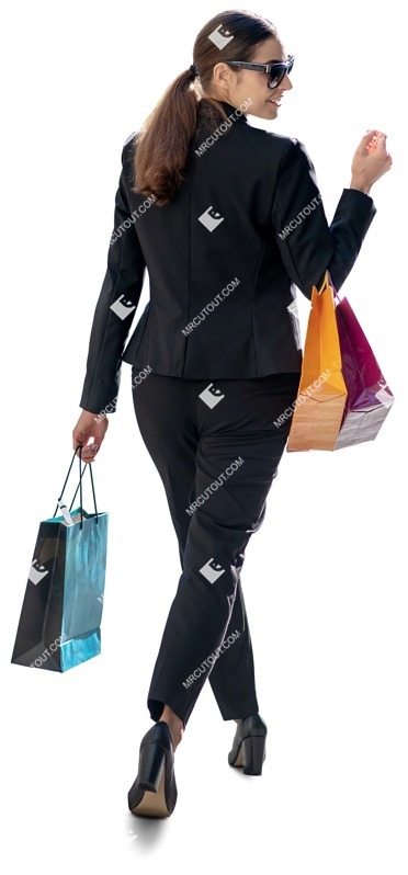 Woman shopping person png (10736)