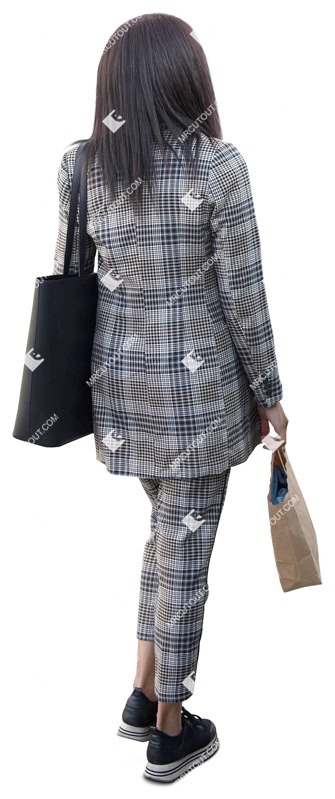 Woman shopping entourage people (14247)
