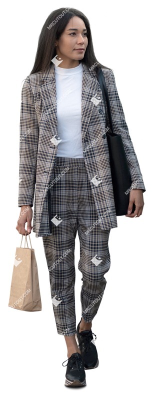 Woman shopping entourage people (14249)