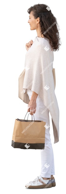 Woman shopping cut out pictures (13701)