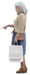 Woman shopping person png (15165) - miniature