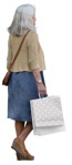 Woman shopping person png (15769) - miniature