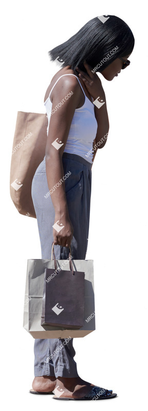 Woman shopping human png (20342)