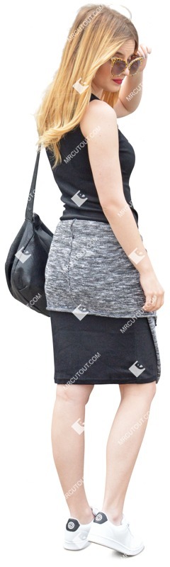 Woman shopping cut out people (3915)