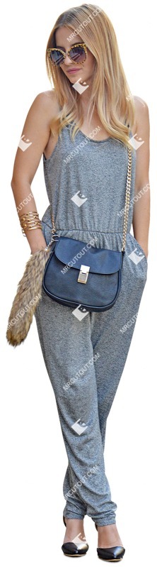 Woman shopping cut out people (3410)