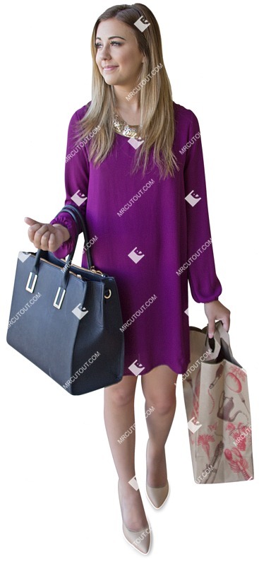 Woman shopping people png (2576)